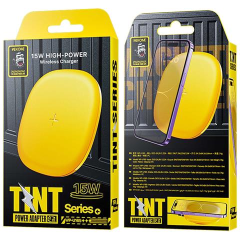 Caricatore A Induzione Wireless Qi 15w Serie Tint Ricarica Rapida, Giallo - Foto 2