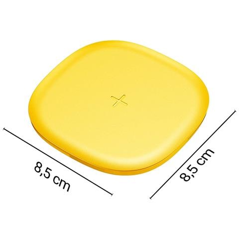 Caricatore A Induzione Wireless Qi 15w Serie Tint Ricarica Rapida, Giallo - Foto 5