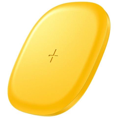 Caricatore A Induzione Wireless Qi 15w Serie Tint Ricarica Rapida, Giallo - Foto 1