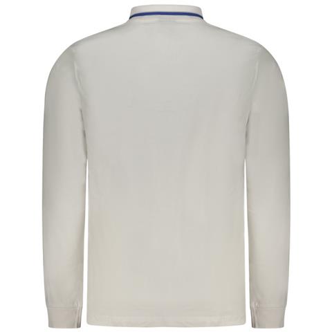 Polo bianca a maniche lunghe da uomo, Norvegia 1963 - Colore: Bianco, Taglia: M - Foto 2