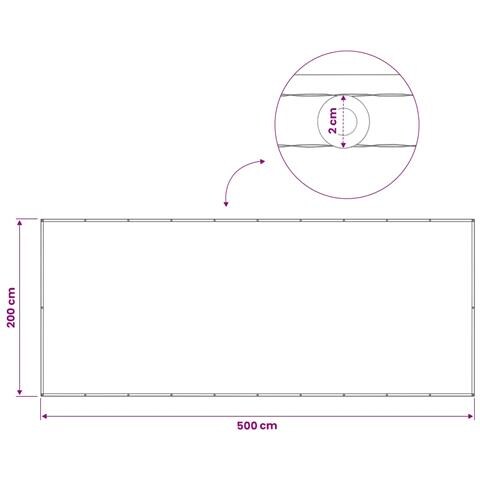 Schermo di Privacy per Balcone 200 x 500 cm - Foto 7