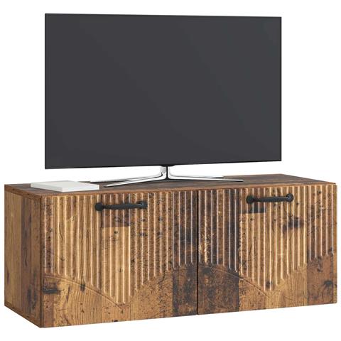 Mobile Porta TV da Muro Legno antico 78,5 x 31 x 30 cm - Foto 2