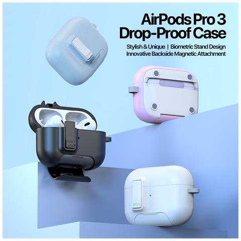 Custodia per AirPods Protective per Apple AirPods Protective - TPU, Bianco, Blu - Foto 4