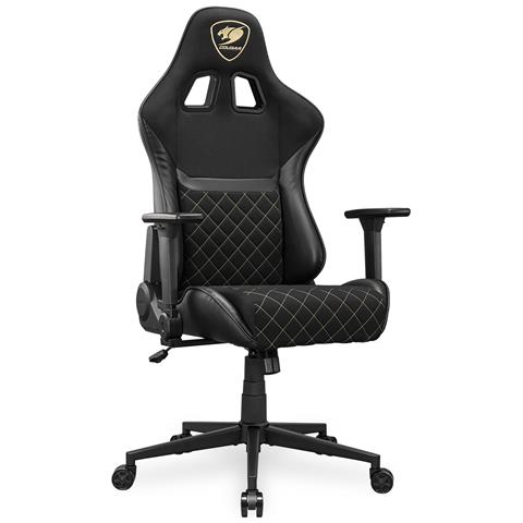 CGR-A2F-GLB Sedia per gaming universale Sedia imbottita tappezzata Nero, Oro - Foto 8