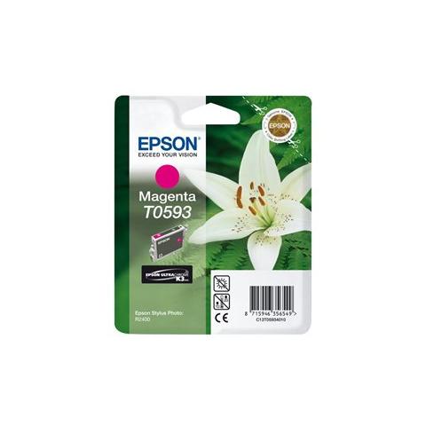 C13T05934020 Cartuccia Ink Originale Magenta Stylus Foto R2400 Capacità 520 Pagine - Foto 2