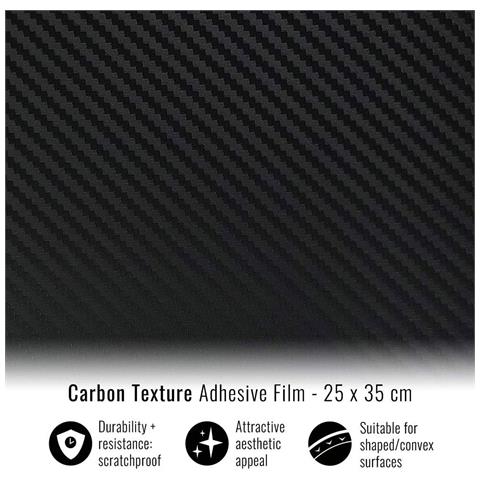 Foglio Pellicola Adesiva per Wrapping Carbon Look, 25 x 35 cm - Foto 2