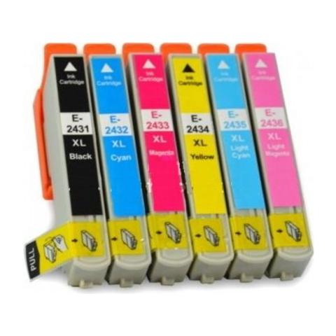 6 Cartucce Compatibili Epson T2431 T2438 Xl 1 Per Colore - Foto 1