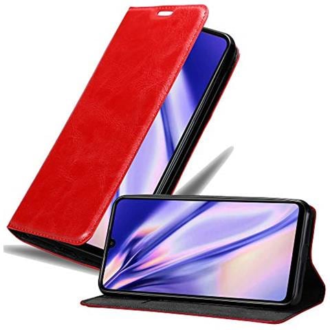 Custodia Compatibile Con Huawei P30 Lite In Rosso Mela - Coperchio Protettiva Con Chiusura Magnetica, Funzione Stand E Tasca Per Le Carte - Foto 1