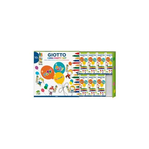 Set 10 Astucci Da 4 Pastelli A Cera Party Gifts Giotto - Foto 1