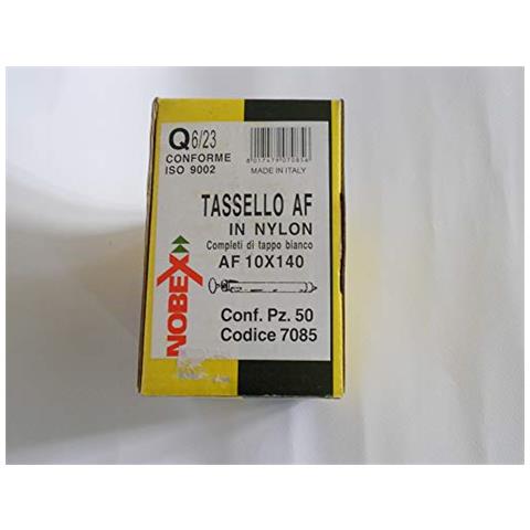 7085 Tassello Af 10x140 Nylon Espansione Vite Premontata Tipo Passante X Fissaggio Distanziato Profili - Conf. 50 Pz - Foto 1