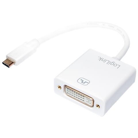 UA0245A 0.14m DVI USB A Bianco cavo e adattatore video - Foto 1
