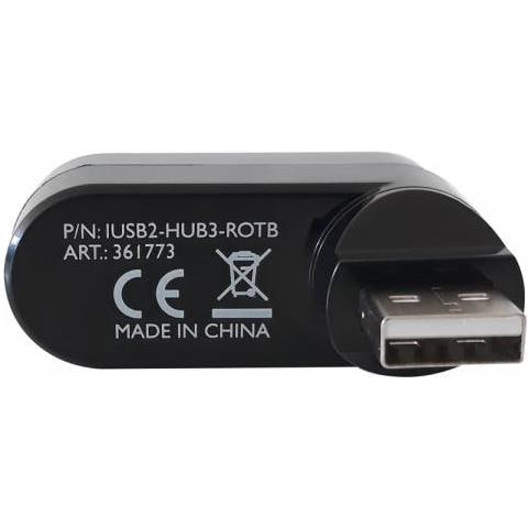 IUSB2-HUB3-ROTB hub di interfaccia USB 2.0 480 Mbit /s Nero - Foto 5