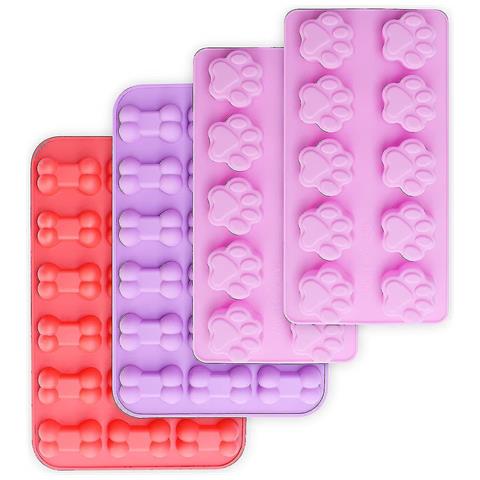HTN Stampi Per Torta Silicone Zampa Per Cuccioli E Stampi Per Curare (4 Pezzi)