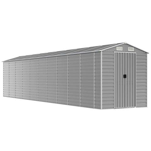 Capanno Attrezzi In Acciaio Zincato 161x89x161 Cm - Deposito Giardino Con Tetto Inclinato | Grigio, Con Porta E Maniglia - Foto 9