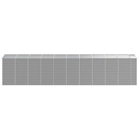 Capanno Da Giardino Grigio Chiaro 191x895x198cm Acciaio Zincato - Foto 10