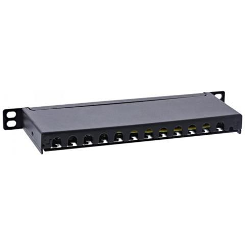 10"" Patch Panel Cat. 6a 0.5u A 12 Porte, Nero - Foto 2