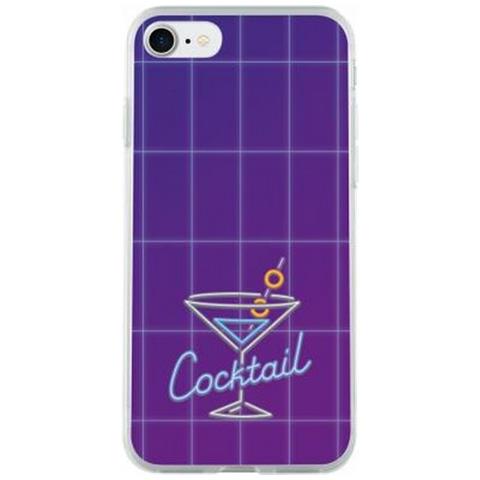 Cover Rigida Per Iphone Se 2020/8/7/6s / 6 Cocktail Olografico, Viola - Foto 1