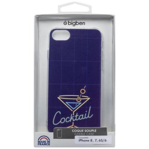 Cover Rigida Per Iphone Se 2020/8/7/6s / 6 Cocktail Olografico, Viola - Foto 2
