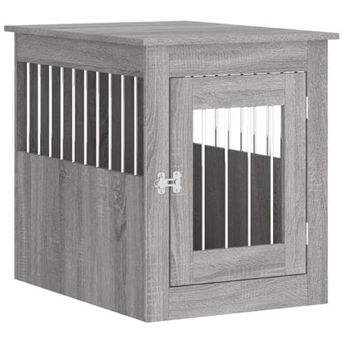 Gabbia Cani Da Arredamento Grigio Sonoma 55x75x65cm Multistrato - Foto 1