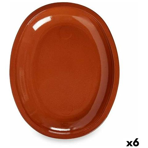 Pirofila Da Forno Argilla Cotta 6 Unità 24,5 X 3 X 30,5 Cm - Foto 1