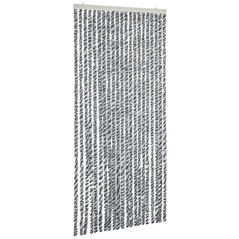 Tenda Antimosche Grigia Nera E Bianca 90x220 Cm In Ciniglia - Foto 2