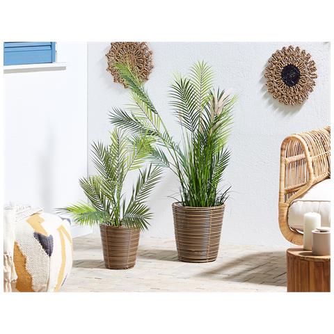 Set Di 2 Vasi Per Piante Sarti 24/31 Cm Marrone - Foto 1