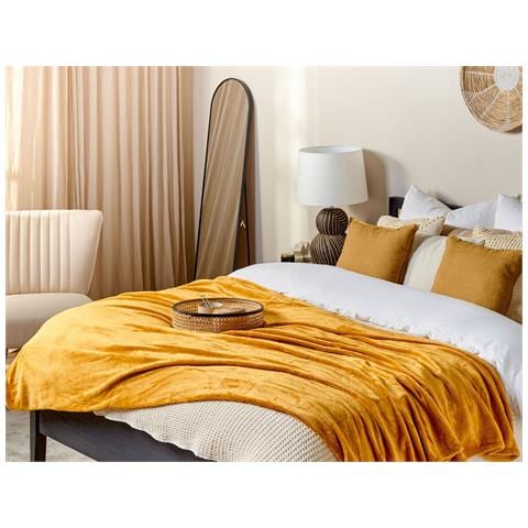 Coperta Bayburt 200 X 220 Cm Arancione - Foto 1