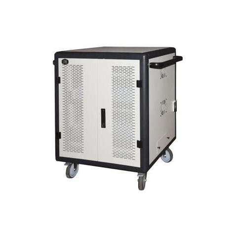 Armadio Carrello Ricarica 40 Tablet /nb Con Ruote Multiprese Incluse Ventole Porta In Acciaio Traforata Colore Grigio - Lksca40 - Foto 1