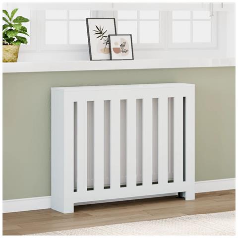 Copertura Termosifone Bianca 104x20x82 Cm In Legno Multistrato - Foto 1