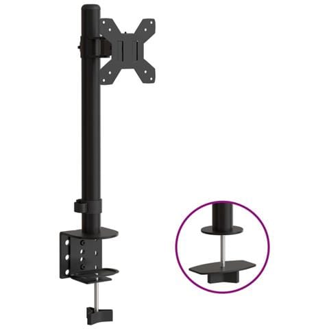 Supporto Per Monitor In Acciaio Nero Vesa 75/100 Mm - Foto 1