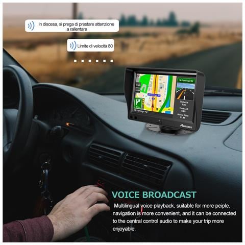 Navigatore Satellitare Auto Camion Taxi 7 Pollici Gps Navigation, Precaricato Mappa Europa,aggiornamenti Gratuiti Delle Mappe A Vita - Foto 2