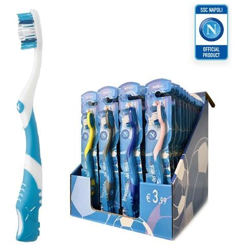 KST-K1NA48 - Spazzolino Da Denti Napoli Official Product - Adulto - Unicolor - Confezione 48 Pezzi - Foto 1