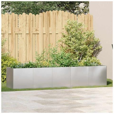 Fioriera 200x40x40 Cm In Acciaio Inox - Foto 3