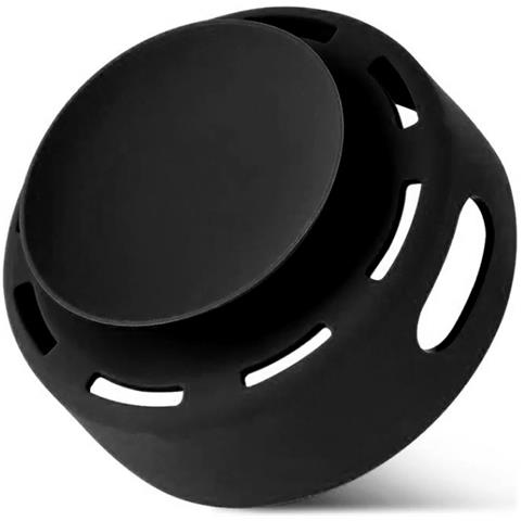 Custodia In Silicone Per Amazon Echo Dot (gen 2) Con Ventosa 8x4x8 Cm. Colore Nero - Foto 1
