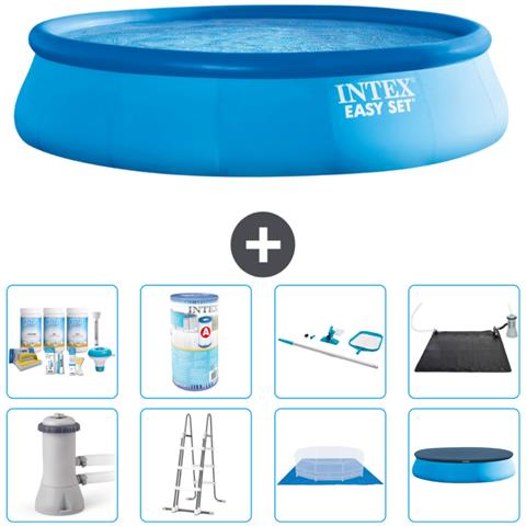 Piscina Fuori Terra - In Giro - 457x107 Cm - Blu - Include Accessori Coordinati A1243 - Foto 1