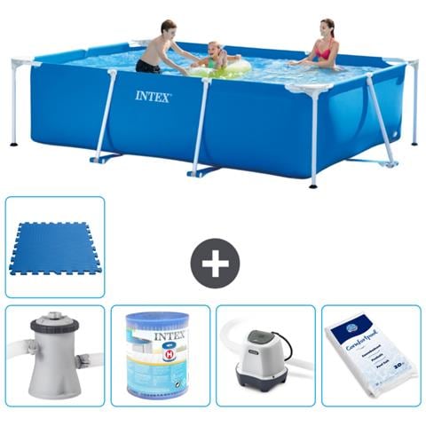 Piscina Fuori Terra - Rettangolo - 300x200x75 Cm - Blu - Include Accessori Coordinati A208 - Foto 1