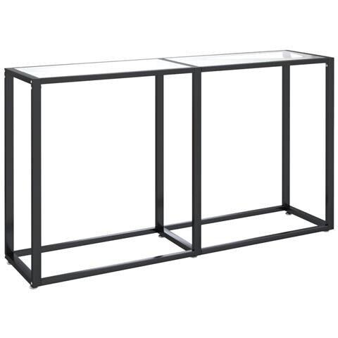 Lusso Casadino -  Tavolo Consolle Trasparente 140x35x75,5 Cm In Vetro Temperato - Foto 1