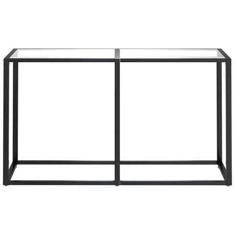 Lusso Casadino -  Tavolo Consolle Trasparente 140x35x75,5 Cm In Vetro Temperato - Foto 2