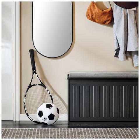 Sobuy Panca Scarpiera Nera 80x26x45cm Fsr98-l-sch - Foto 7