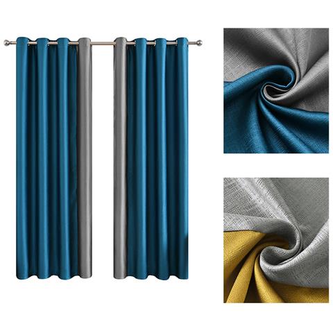 Eleganti Tende Bicolore Nere E Blu M - Foto 5