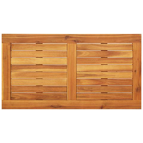 Set Divano da Esterno - Nero Rattan, Legno Medio Durevole - Foto 9