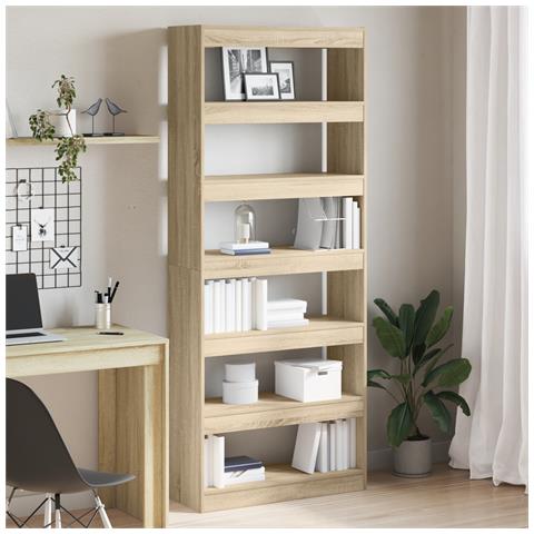 Libreria in Rovere Sonoma Legno ingegnerizzato 80 x 30 x 198 cm - Foto 2