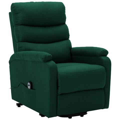 Lusso Casadino -  Poltrona Alzapersona Verde Scuro Tessuto - Foto 1