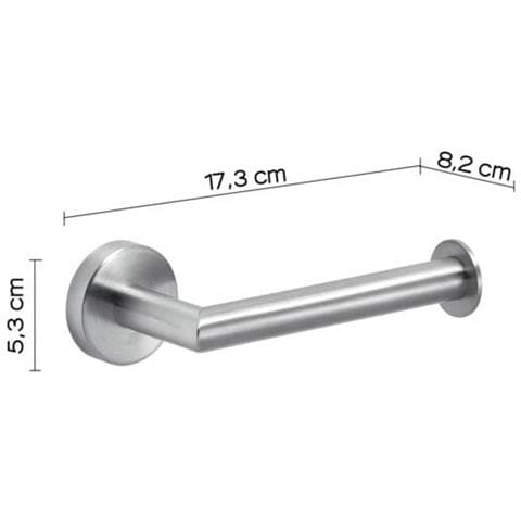 Portarotolo Da Muro In Acciaio Inox Aisi 304 5024 Serie Project Satinato - Foto 2