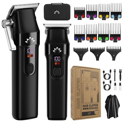 Kit Tagliacapelli Professionale 2 In 1 Per Uomo: Taglio E Rifinitura Perfetti Black - Foto 1