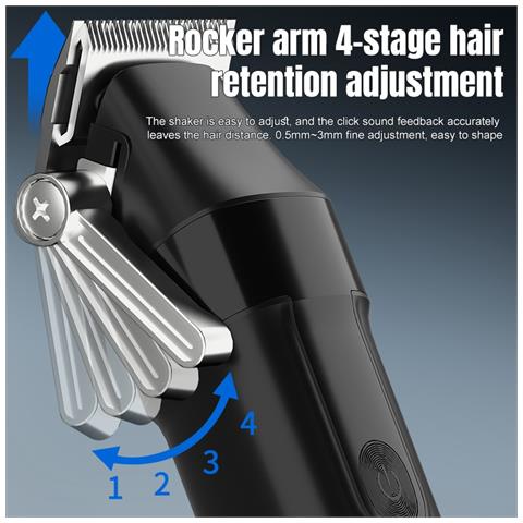 Kit Tagliacapelli Professionale 2 In 1 Per Uomo: Taglio E Rifinitura Perfetti Black - Foto 2
