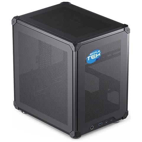 Jonsbo C6 Black, PC, Nero, ITX, micro ATX, Acciaio, Gaming, 7,5 cm - Foto 1