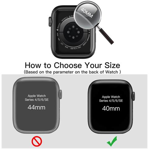 Custodia Protettiva Trasparente In Pc E Vetro Temperato Compatibile Con Apple Watch 4/5/6 40mm - Foto 2