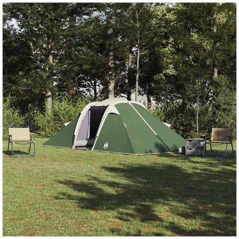 Tenda con tetto Verde e Nero 510 x 240 x 156 cm Poliestere - Foto 2