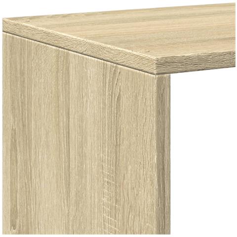 Libreria 4 Ripiani Rovere Sonoma 131,5x29x131,5 cm Truciolato - Foto 9